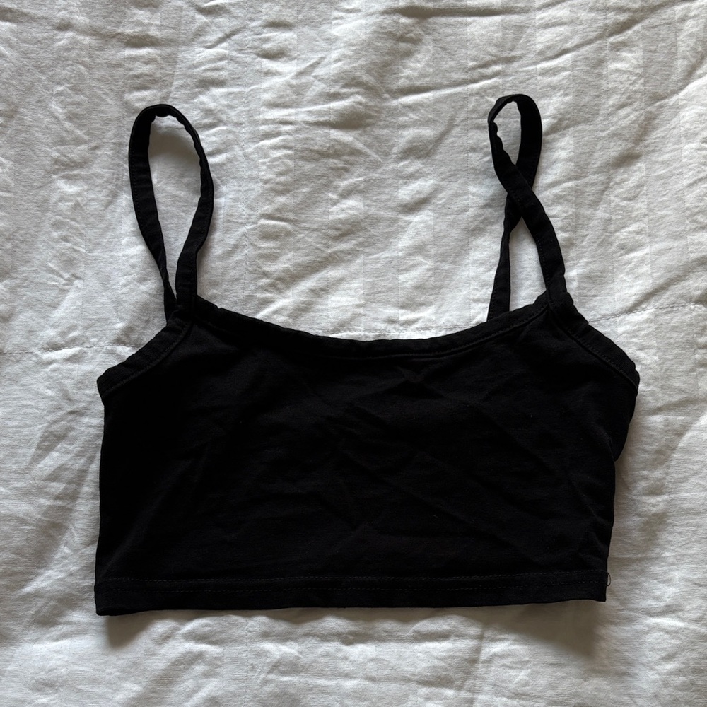Garage Black Crop Top